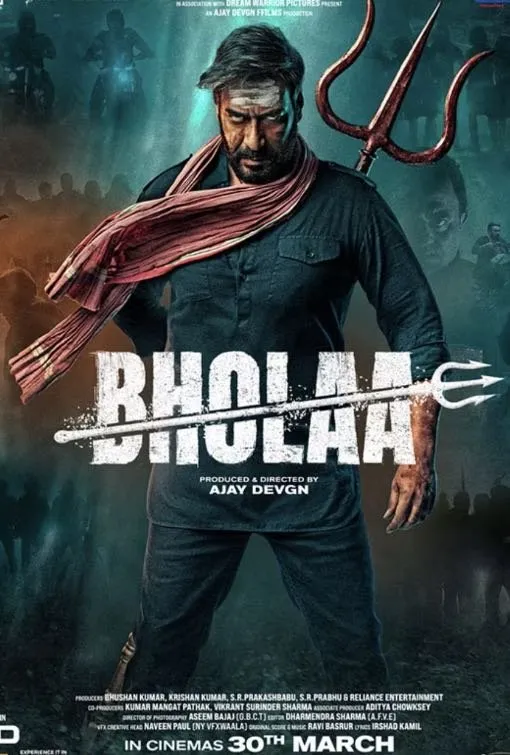 Bholaa action blockbuster poster streaming on Clear View IPTV
